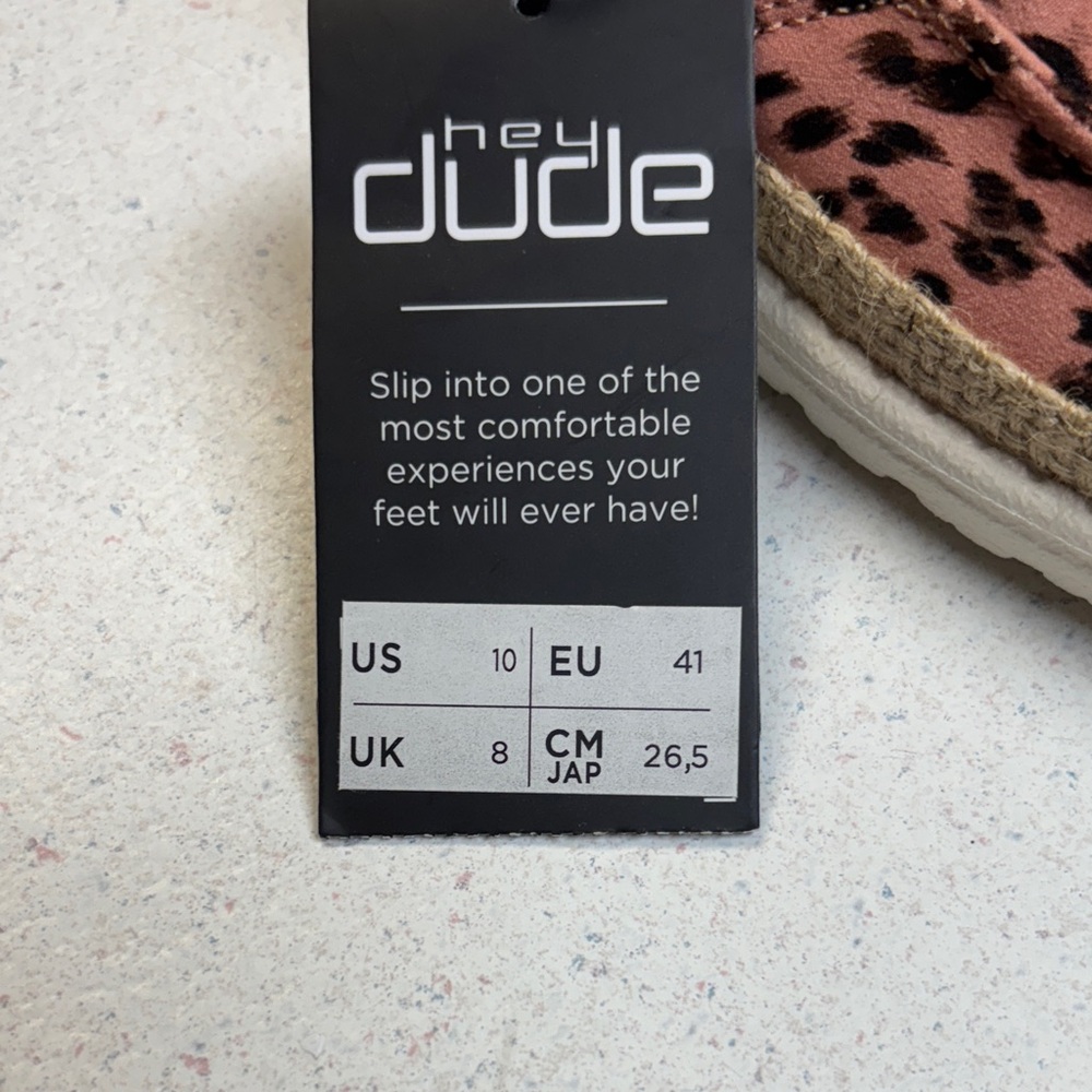 Hey Dude Pink Leopard Women's Loafers - Picture 4 of 8